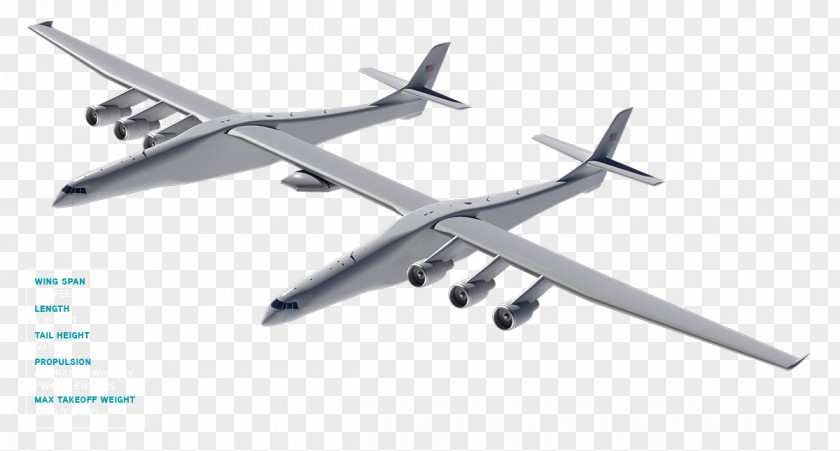 Launch Airplane Stratolaunch Systems Scaled Composites Aircraft Mojave Air And Space Port PNG