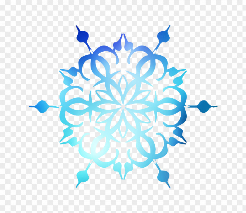 Pattern Snowflake Vector Graphics Blue PNG