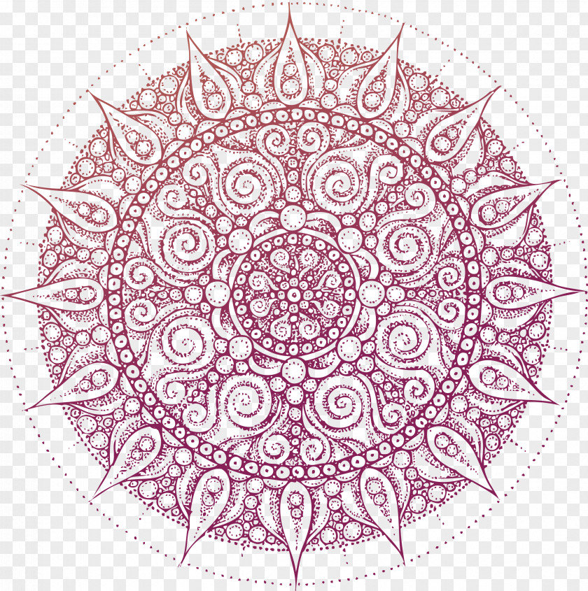 Buddhism Vector Pattern Coloring Book Mandala Adult Meditation PNG