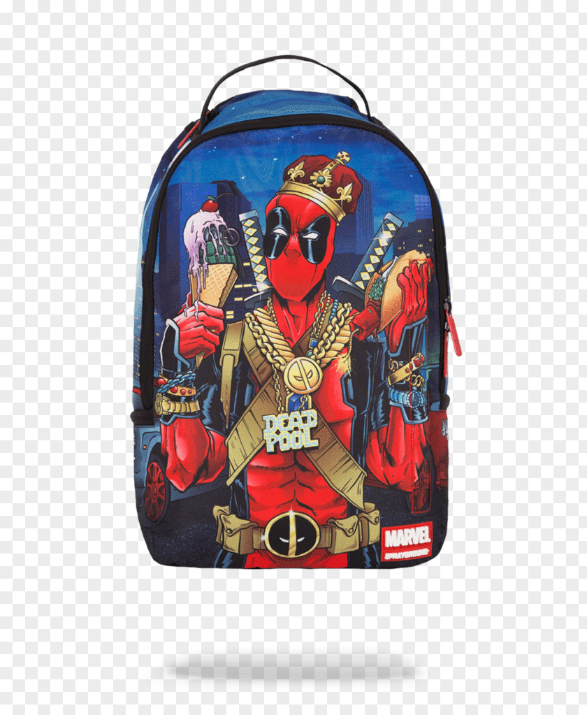 Deadpool Spider-Man Marvel Comics Backpack Bag PNG