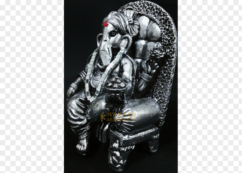 Ganesha Statue Figurine Metal PNG