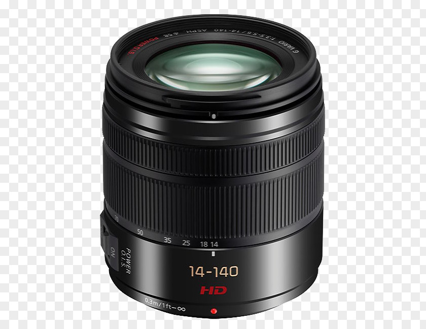Camera Lens Lumix G Micro System Panasonic Vario High Zoom 14-140mm F/3.5-5.6 ASPH Power O.I.S. Four Thirds PNG