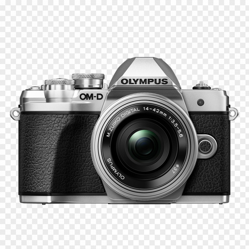 Camera Olympus OM-D E-M10 Mark II III With 14-42mm EZ Lens (Silver) PNG