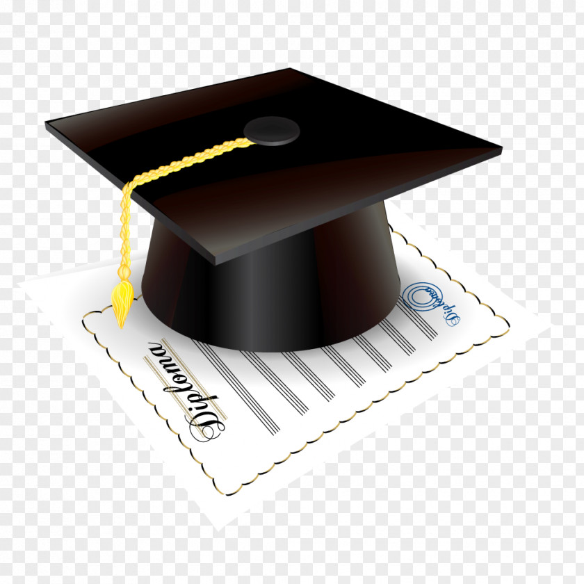 Graduation Square Academic Cap Ceremony Diploma Clip Art PNG