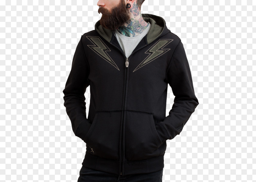 Jacket Hoodie Clothing Sweater Zipper PNG