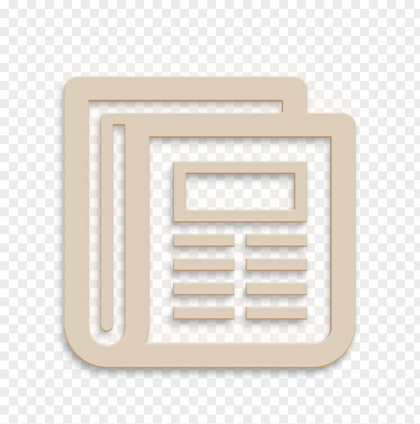 Rectangle Beige Article Icon News Newspaper PNG