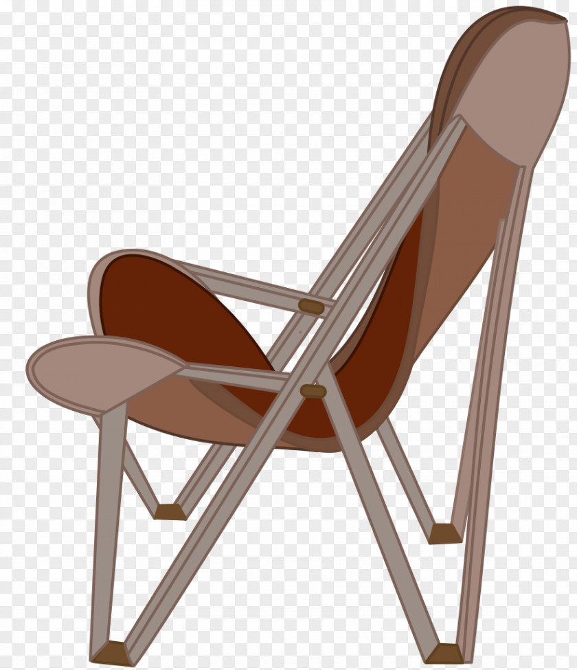 Chair Butterfly Tripolina Folding Wood PNG