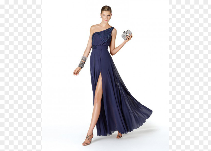 Dress Party Navy Blue PNG