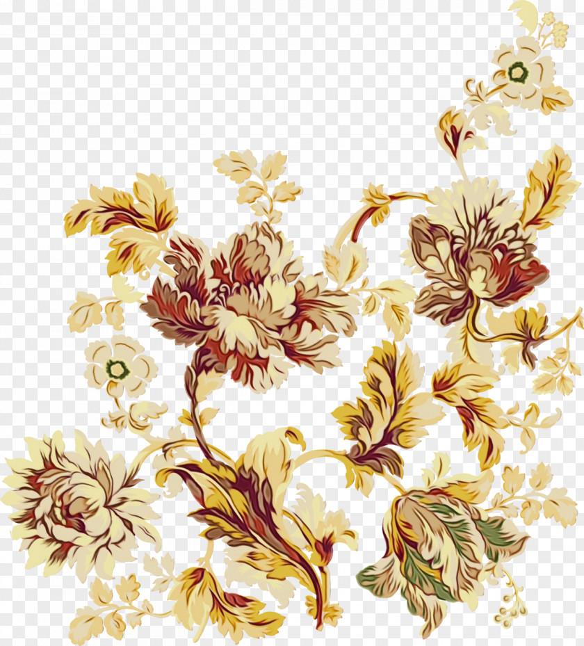 Floral Design Cut Flowers Chrysanthemum Pattern PNG