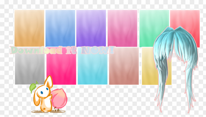 Hair Coloring MikuMikuDance Blond Desktop Wallpaper PNG