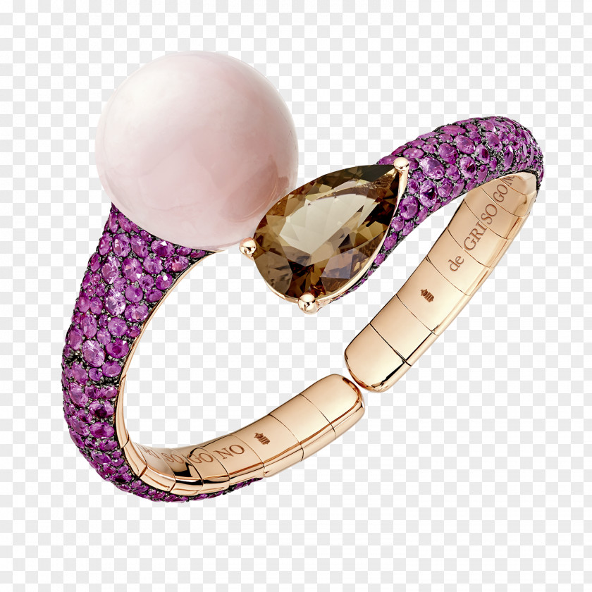 Jewellery De Grisogono Amethyst Bracelet Ring PNG