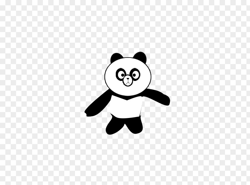 Cartoon Panda Giant Drawing PNG