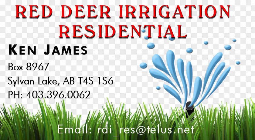 Red Business Card Lawn Energy Graphics Grasses Line PNG
