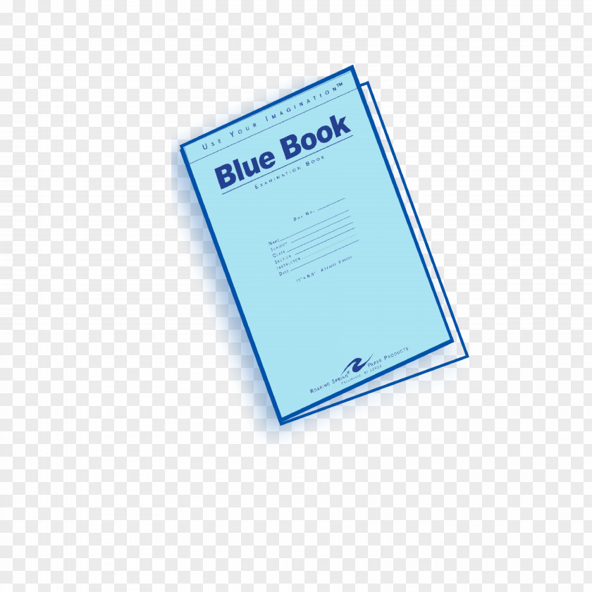 Exam Blue Book Essay Paper PNG