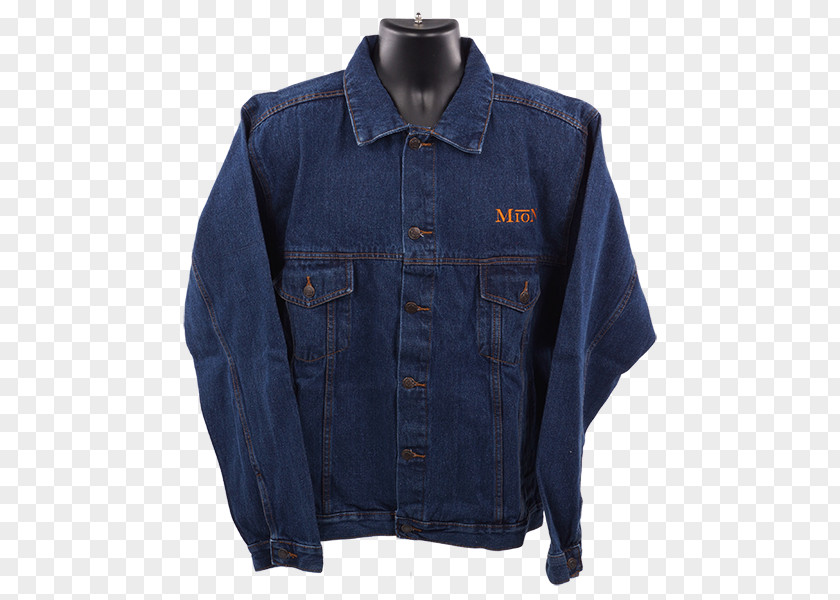 Denim Jacket Cobalt Blue Jeans Textile PNG