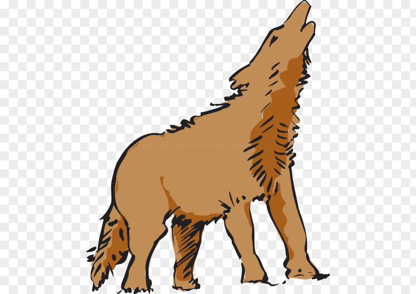 Animated Wolf Clipart Coyote Dog Clip Art PNG