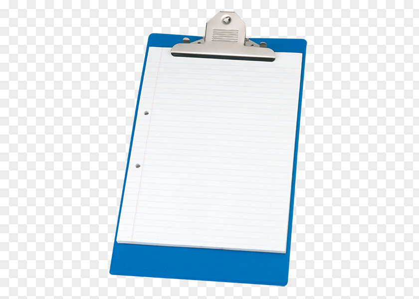 Clipboard Paper Blue Material PNG