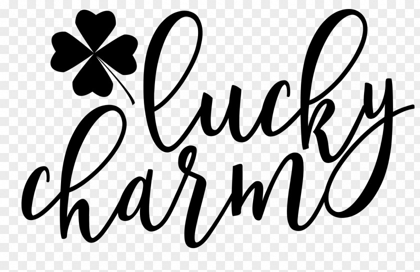 Lucky Charms Logo Calligraphy Typeface Font PNG