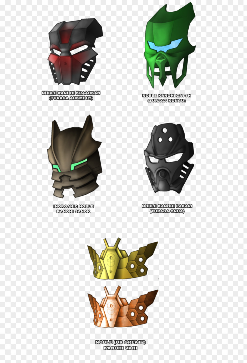 Mask Bionicle Kanohi Matoran LEGO PNG