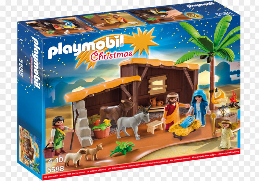 Christmas Nativity Scene Playmobil Toy Santa Claus PNG