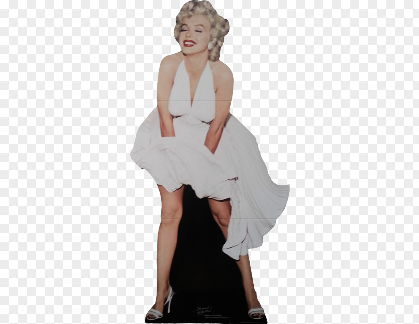 Marilyn Moore White Dress Of Monroe Cocktail Gown PNG