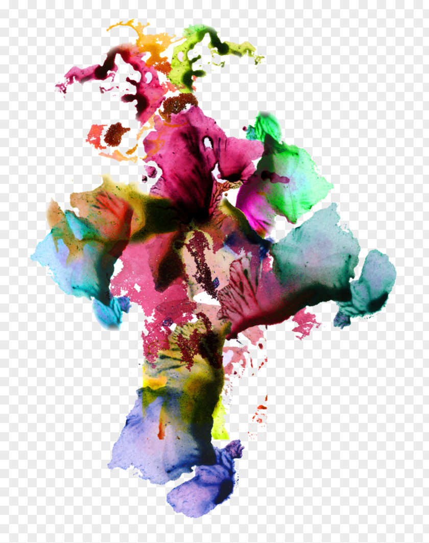 Watercolor Splash Joker Art Painting Graphic Design PNG