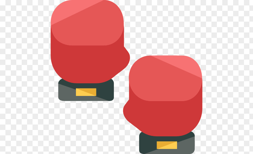 A Red Boxing Gloves Glove Icon PNG