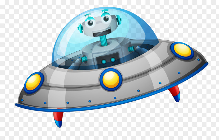 Alien UFO Spacecraft Outer Space Euclidean Vector Illustration PNG