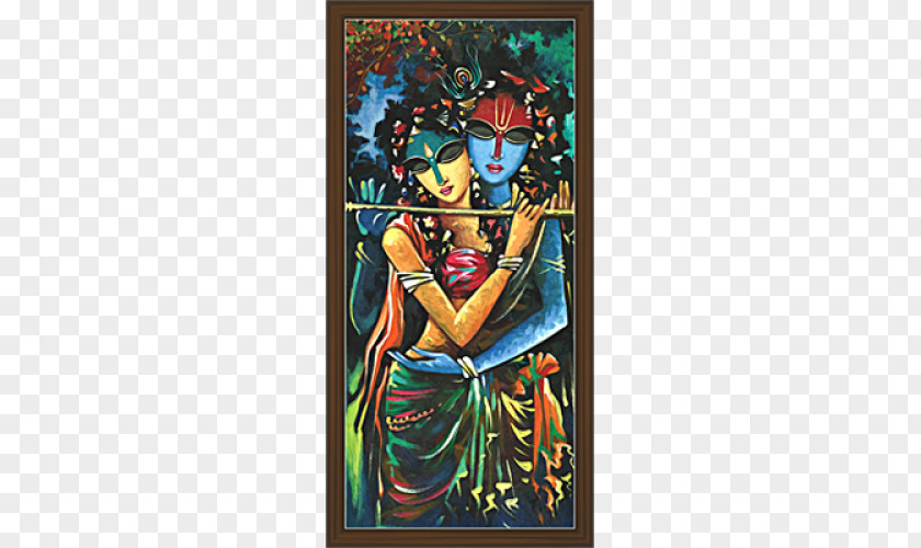 Radha Krishna Painting Art Ganesha PNG