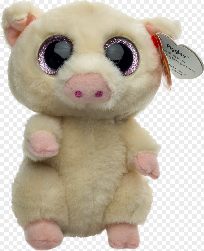 Beanie Stuffed Animals & Cuddly Toys Plush Textile Pig PNG