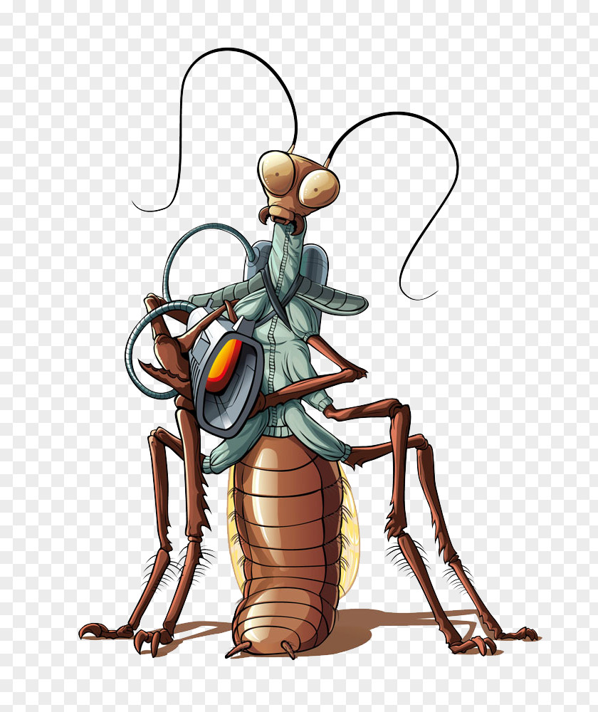 Mantis Monster Cockroach Royalty-free Euclidean Vector Illustration PNG