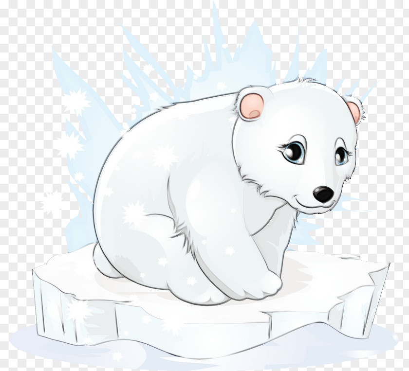 Polar Bear Cartoon Snout Animal Figure PNG