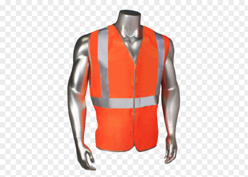 Safety Vest High-visibility Clothing Orange T-shirt Gilets PNG
