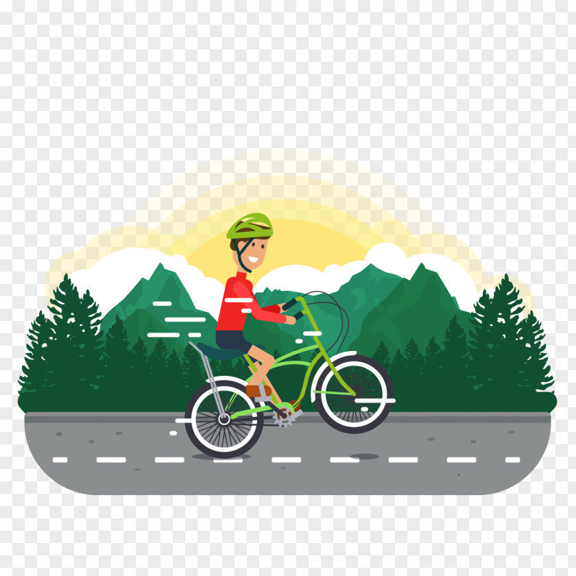 Vector Mountain Bike Bicycle Cycling Euclidean Icon PNG