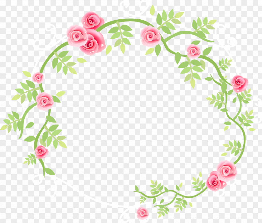 Floral Frame Birthday Teachers' Day Gift PNG