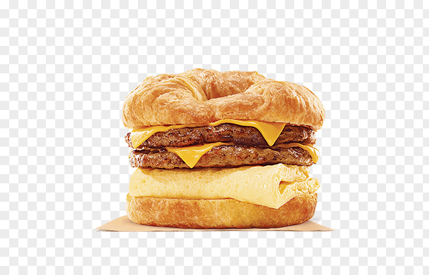 Margarine Croissant Bacon, Egg And Cheese Sandwich Breakfast Whopper PNG