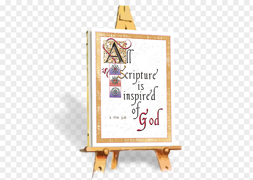 Scripture Easel Picture Frames Font PNG