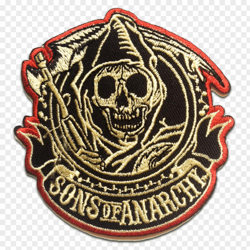 Sons Of Anarchy Motorcycle Club Embroidered Patch Biker Appliqué PNG