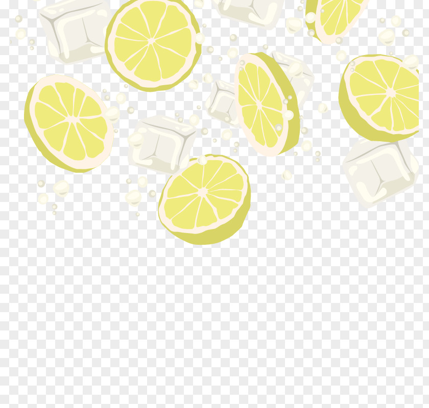 Vector Lemon Ice Lemonade Fruit PNG