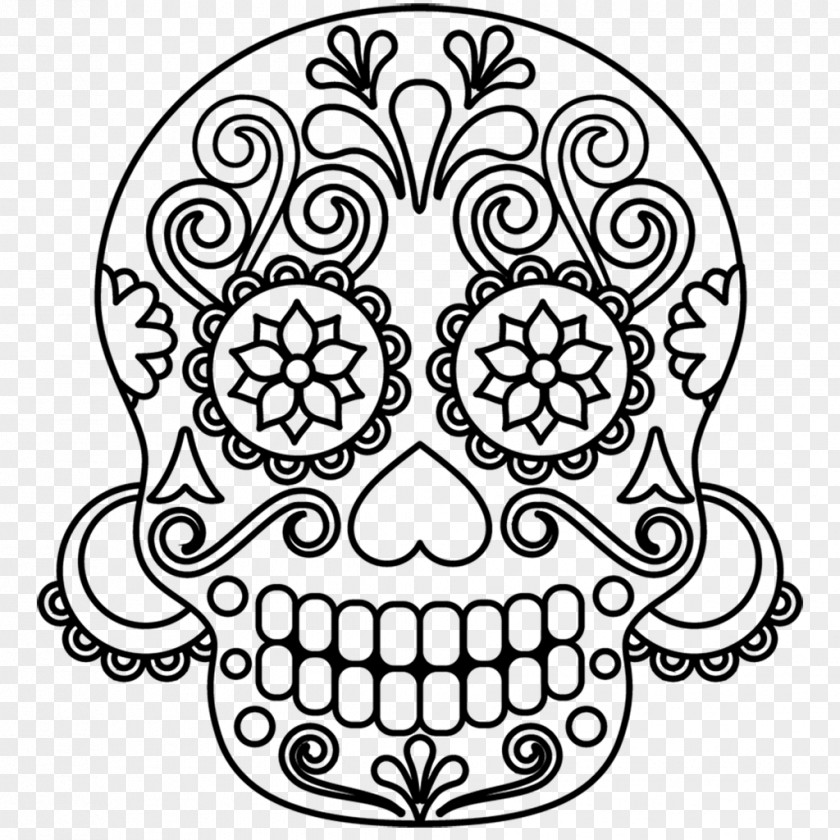 Flower Skull And Crossbones Calavera Human PNG