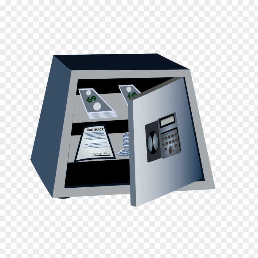 Open Safe Finance Adobe Illustrator PNG