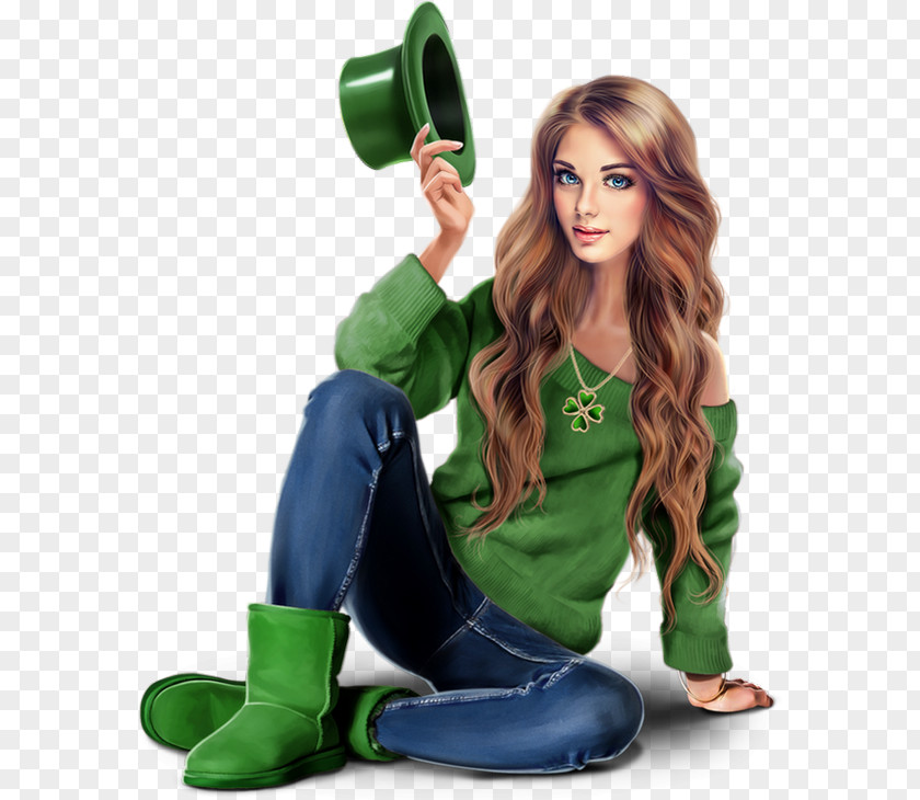 Saint Patrick's Day Woman Girl PNG Girl, woman clipart PNG