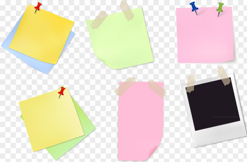 Sticky Paper Notes Post-it Note Nail PNG