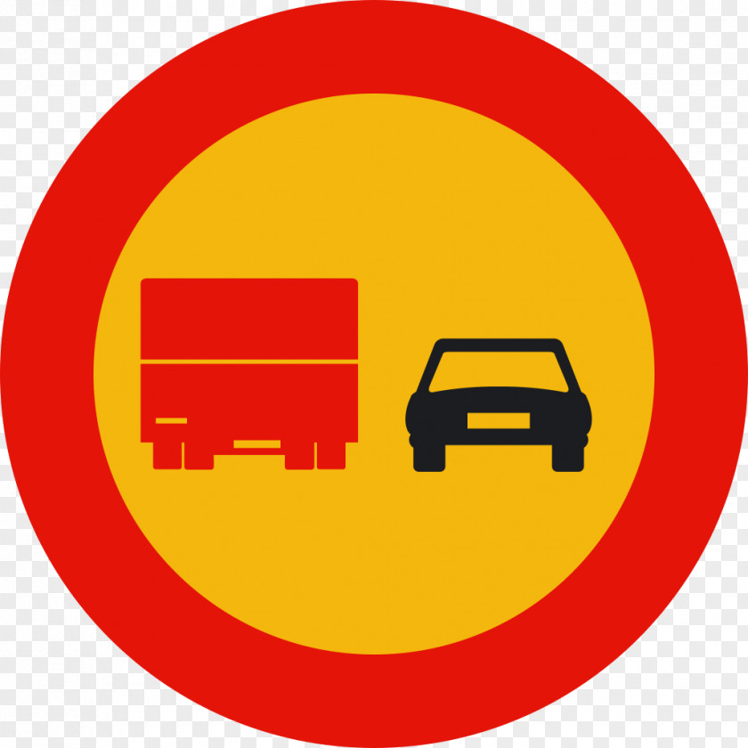Traffic Code Overtaking Sign Truck Vehicle Driving PNG