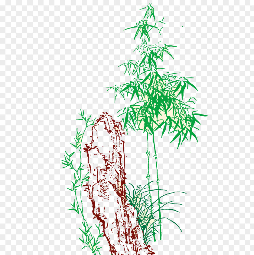 Bamboo Painting PNG