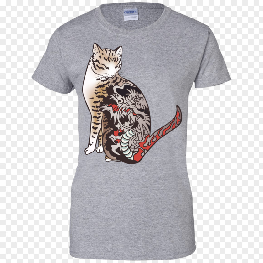 Cat Tattoo T-shirt Hoodie Robe Sleeve PNG