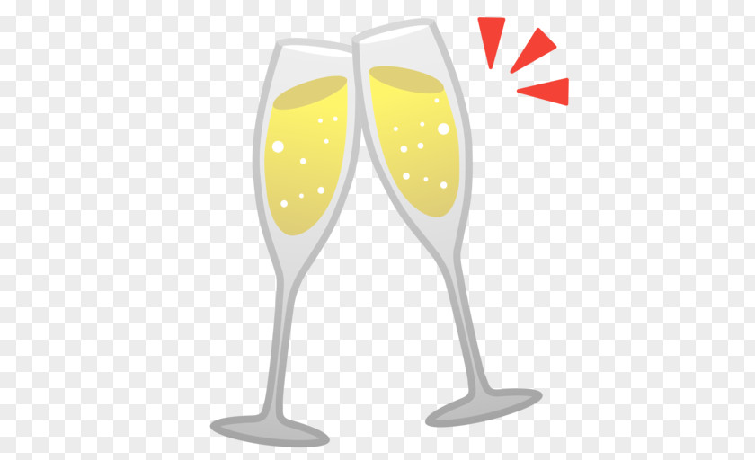 Clink Glasses Champagne Glass Wine Sparkling Emoji PNG