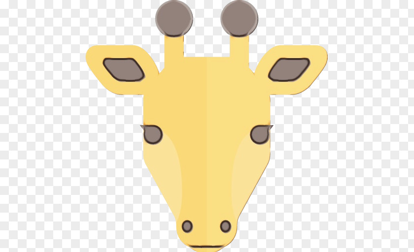 Giraffidae Yellow Giraffe Clip Art PNG