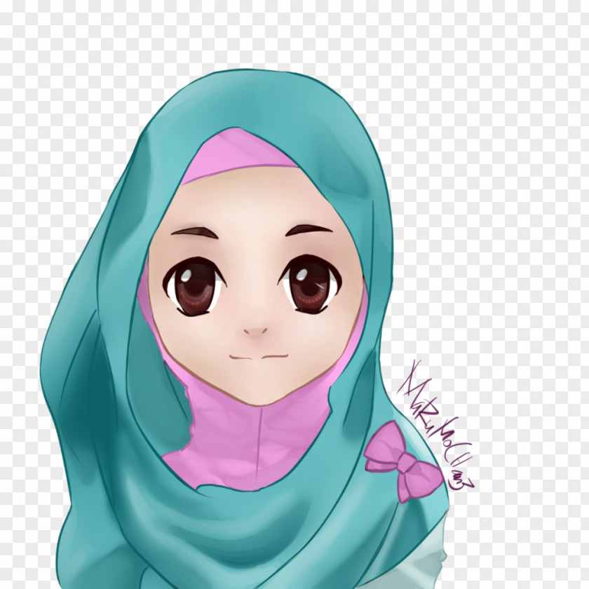 Muslim Islam Drawing Anime PNG Anime, muslim, woman with scarf illustration clipart PNG