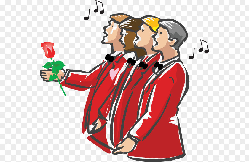 Singing Valentines Valentine's Day Barbershop Choir PNG